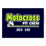 Motocross-Gruben-Crew-Vati Grußkarten