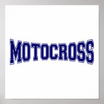 Motocross-Hochschulart Plakate