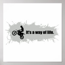 Motocross ist eine Lebensart Posterdrucke