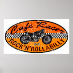 Motorrad-Café-Rennläufer Plakatdrucke