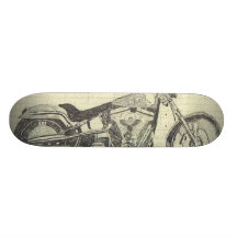 MOTORRAD-SKATEBOARD BEDRUCKTES SKATEBOARD