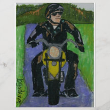 Motorrad Vollfarbige Flyer