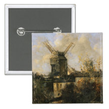 Moulin de la Galette, Montmartre, 1861 Anstecknadel