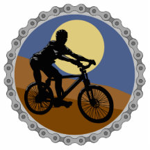 Mountainbikekettenkettenradentwurf Acrylausschnitt