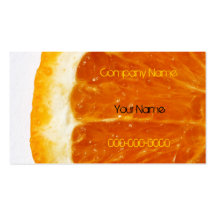 Mouthwatering oorange Scheibe-Visitenkarte