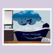 Moyers Meerjungfrau-Postkarte postkarten