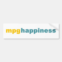 MPG Glück-Autoaufkleber