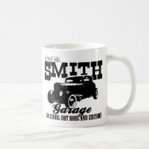 Mrs.& Herr Smith Hot-Rod Garage Kaffee Haferl
