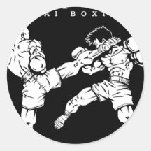 muay thai runder sticker