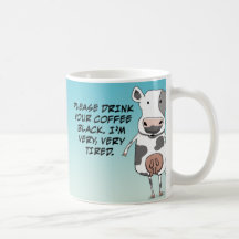 Müde KuhKaffeetasse