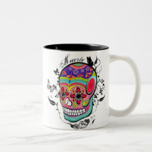 Muerte Tag des toten Illustrations-Bechers Kaffeetassen