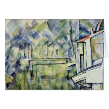 Mühle auf dem Fluss durch Paul Cézanne (beste Qual Grußkarten
