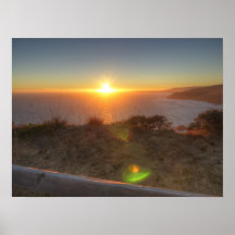 Muir Strand-Sonnenuntergang Plakatdruck