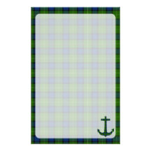 Muir Tartan-karierter Anker Druckpapier