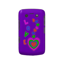 Multi Farbherz-lila BlackBerry-mutiger Kasten Blackberry Bold Hüllen