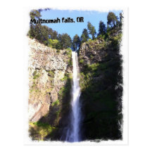 Multnomah Fälle, Oregon Postkarte