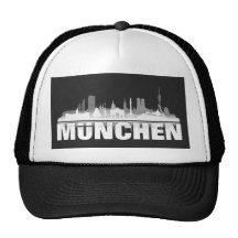 München Stadt Skyline - Geschenkideen Netzkappen