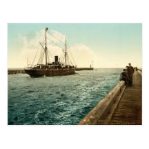 Mund des Hafens, Dunkerque, Frankreich Postkarte