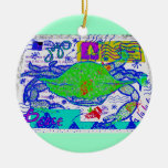 Mürrische Feiertags-Collage Weihnachtsbaum Ornamente