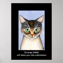 Mürrisches kitteh posterdrucke
