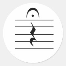 Musik-Anmerkungs-Erholungs-freier Raum Sticker