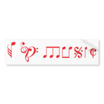 Musik der Liebe I, geschrieben mit Musiknoten autoaufkleber