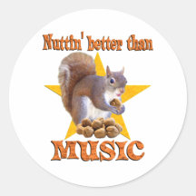 Musik-Eichhörnchen Sticker