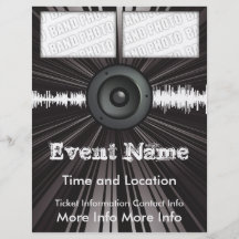 Musik-Ereignis-Flyer-Lautsprecher-Explosion