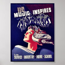 Musik inspiriert plakate