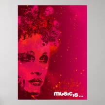 Musik ist (1) plakatdrucke