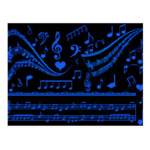 Musik ist mein world_ postkarten