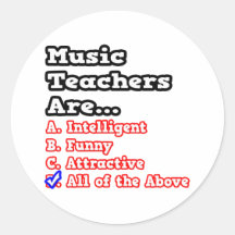 Musik-Lehrer-Quiz-… Witz Sticker
