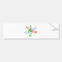 Musik music autosticker