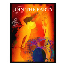Musik-Party Einladung