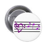 Musik-Personal-Herz-Knopf Anstecknadel