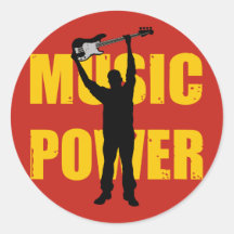 Musik-Poweraufkleber