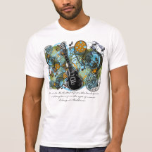 Musik sollte Feuer vom Herzen des Mannes schlagen Tshirt