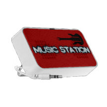 Musik-Stations-Gekritzel-Lautsprecher