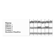 Musik-Visitenkarten