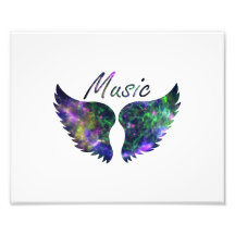 Musik wings lila Grün des Novas 1 Photo Druck
