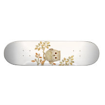 Musikalisches Baum-Eulen-Skateboard Skateboard Deck
