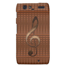 Musikfreundgeometrischer dreifacher Clef-Handy-Fal Motorola Droid RAZR Hülle