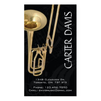 Musikinstrument - Trombone visitenkarten