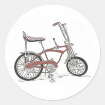Muskel-Fahrrad Sechzigerjahre Schwinn Stingray-App Runde Sticker