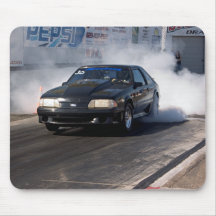 Mustang brennen Mousepad aus