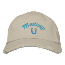 Mustang Horshoes Hut Baseballmütze