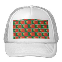 Muster Portugal-Flagge 3D Cap