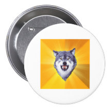 Mut-Wolf Anstecknadelbutton