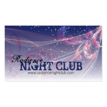 Mutige Nachtclub-Visitenkarte-modernes rosa Blau
