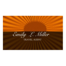Mutige Reise-Agent-Ferien Sun steigende Visitenkarte